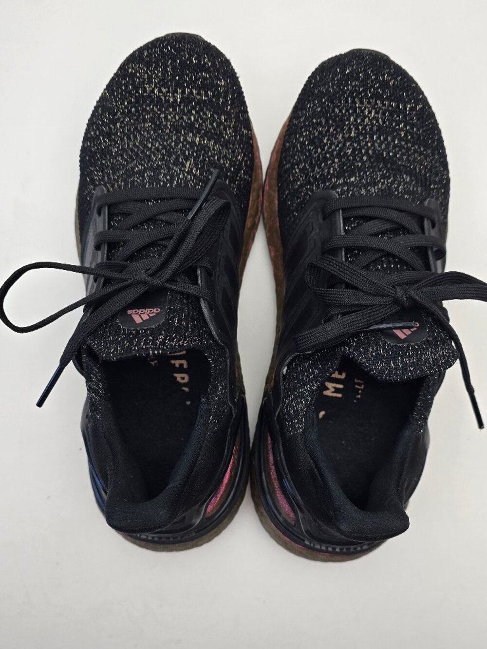 adidas Ultra Boost 20 Black Signal Pink Size 7 - Picture 4 of 8